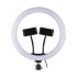 LED Ring light No brand M33, 33cm, 25W, Dual bracket, Black