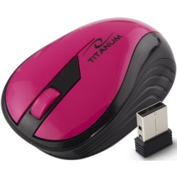 TITANUM ΑΣΥΡΜΑΤΟ ΟΠΤΙΚΟ ΠΟΝΤΙΚΗ 2.4 GHz 3D USB RAINBOW ΡΟΖ