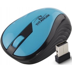 TITANUM ΑΣΥΡΜΑΤΟ ΟΠΤΙΚΟ ΠΟΝΤΙΚΗ 2.4GHz 3D USB RAINBOW TURQUISE
