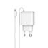 Φορτιστή LDNIO A321, 5V 3.1A, 2xUSB, Με καλώδιο για το iPhone 5/6/7SE, Λευκο