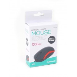 MOUSE OMEGA OM-07 3D OPTICAL 1000DPI VALUE LINE V2 RED