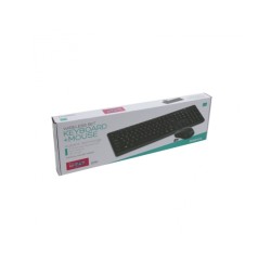 KEYBOARD + MOUSE OMEGA ΕΛΛΗΝΙΚΟ OKM071B M-MEDIA W-LESS SET 2.4 GHZ BLACK