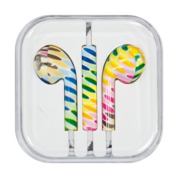 Headphones with microphone iPhone iPad iPod multi-coloured (model 12)