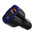 Wozinsky universal Car Charger 2x USB / USB Type C Quick Charge 3.0 QC3.0 black (WCC-01)