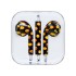 Headphones with microphone iPhone iPad iPod emoticons black